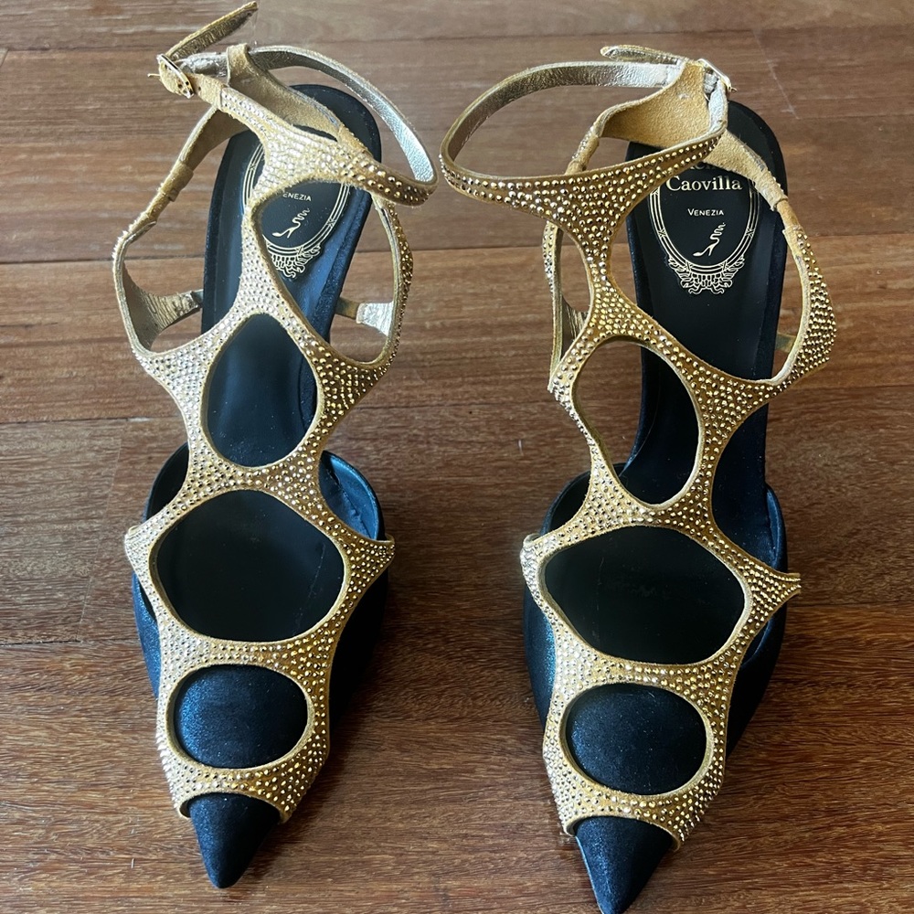 René Caovilla Swarovski-Crystal Embellished ‘Spider’ Sandals